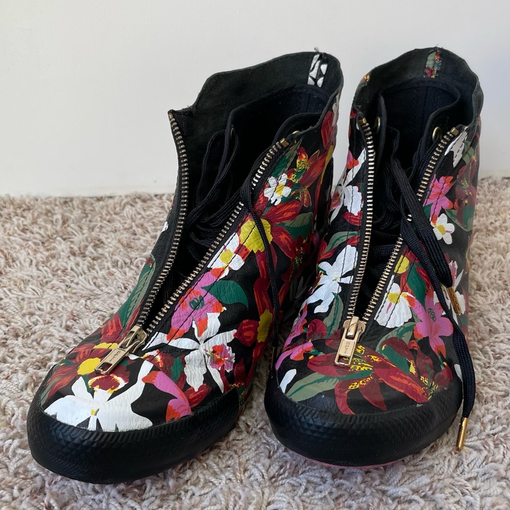 Converse PatBO special edition floral shoes, US women size 8.5